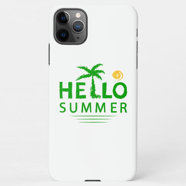 Hallo Sommer iPhone Hülle (Rückseite)