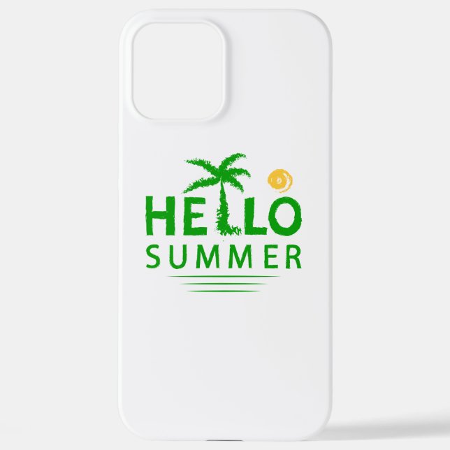 Hallo Sommer iPhone Hülle (Rückseite)