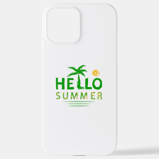 Hallo Sommer iPhone Hülle (Rückseite)