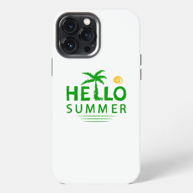 Hallo Sommer iPhone Hülle (Rückseite)