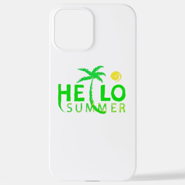 Hallo Sommer iPhone Hülle (Rückseite)