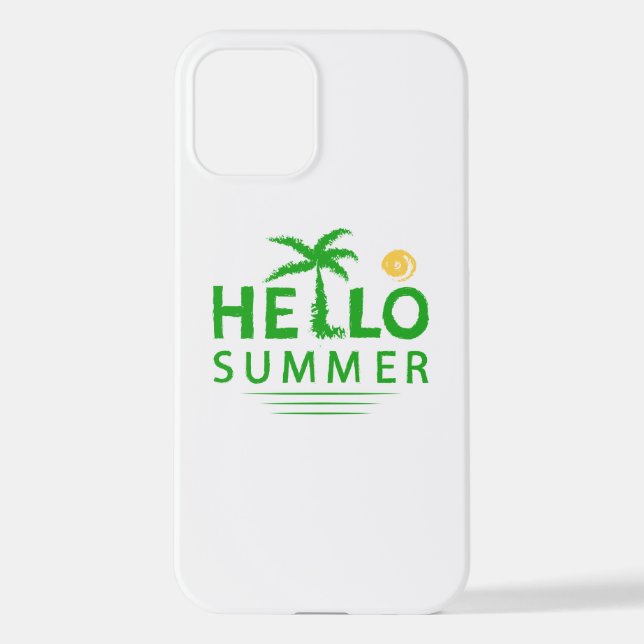 Hallo Sommer iPhone Hülle (Rückseite)