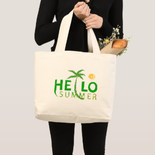 Hallo Sommer Jumbo Stoffbeutel