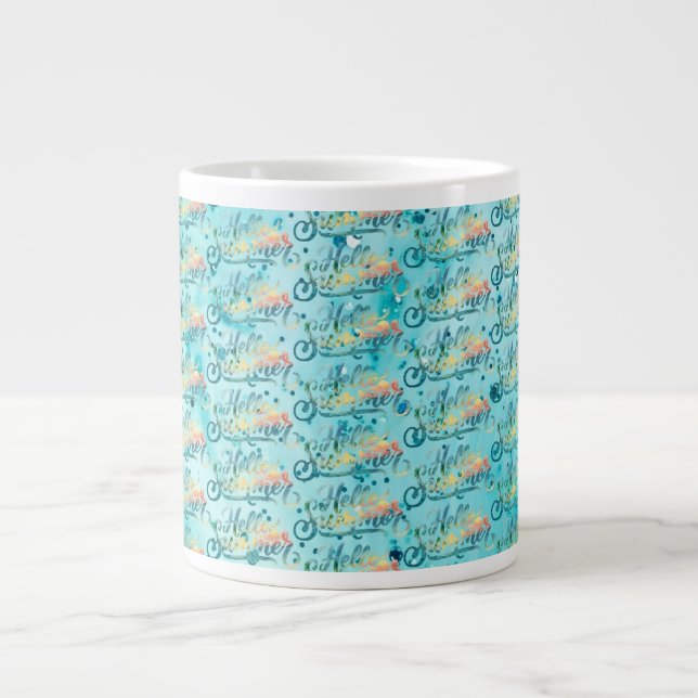 Hallo Sommer Jumbo-Tasse (Vorderseite)