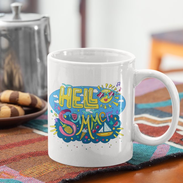 Hallo Sommer Jumbo-Tasse (Von Creator hochgeladen)