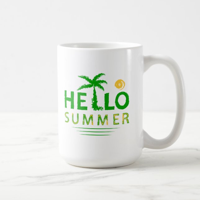 Hallo Sommer Kaffeetasse (Rechts)