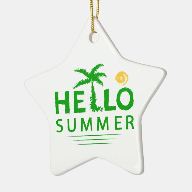 Hallo Sommer Keramik Ornament (Links)