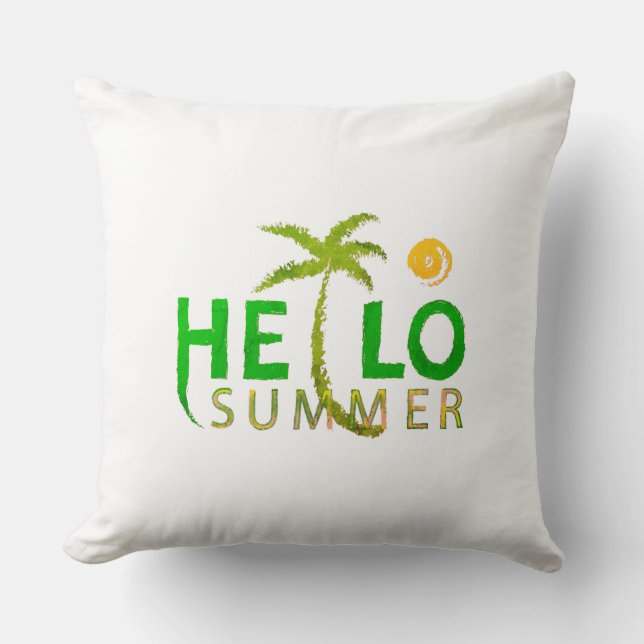 Hallo Sommer Kissen (Vorderseite)