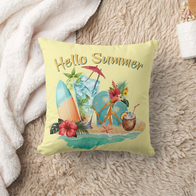 Hallo Sommer Kissen (Decke)
