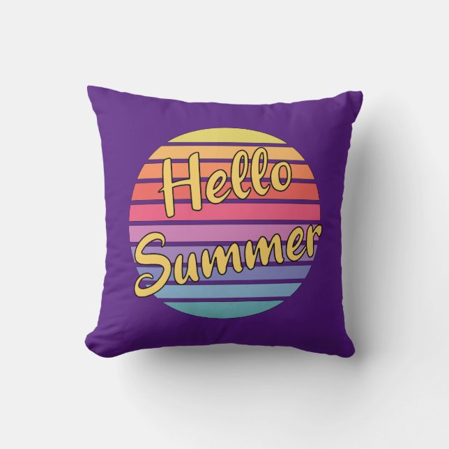 Hallo Sommer Kissen (Vorderseite)