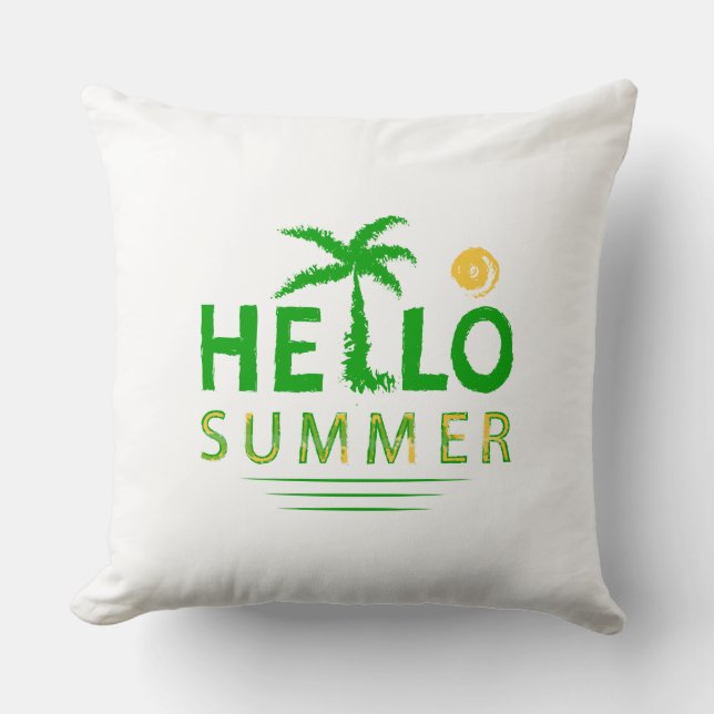 Hallo Sommer Kissen (Vorderseite)