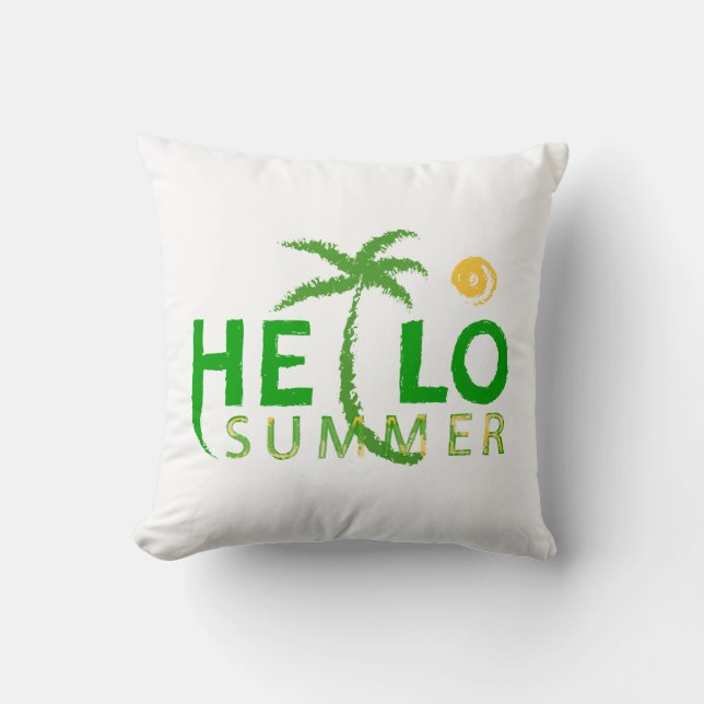 Hallo Sommer Kissen (Vorderseite)