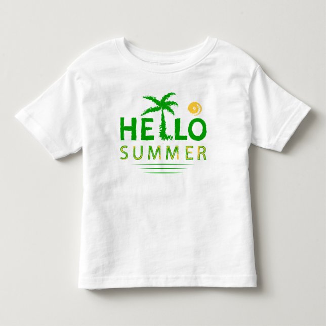 Hallo Sommer Kleinkind T-shirt (Vorderseite)