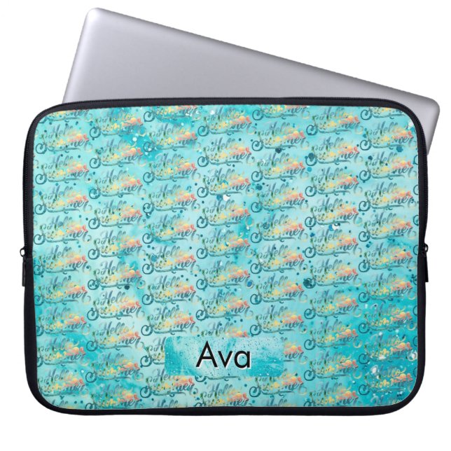 Hallo Sommer Laptopschutzhülle (Vorderseite)