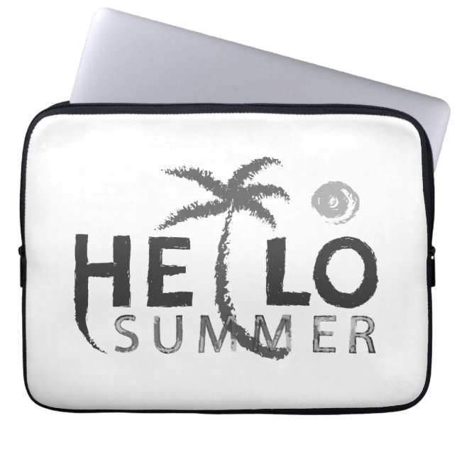 Hallo Sommer Laptopschutzhülle (Vorderseite)