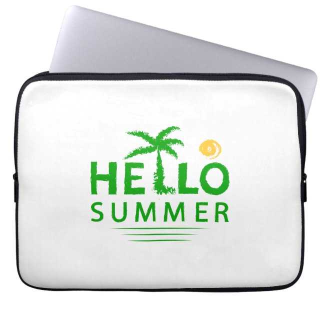 Hallo Sommer Laptopschutzhülle (Vorderseite)