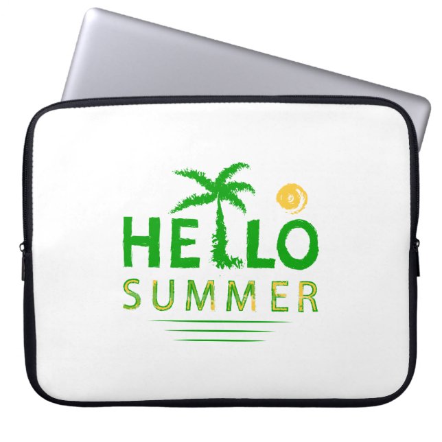 Hallo Sommer Laptopschutzhülle (Vorderseite)