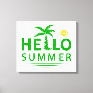 Hallo Sommer Leinwanddruck