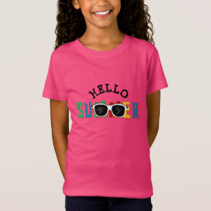 Hallo Sommer Mädchen T-Shirt