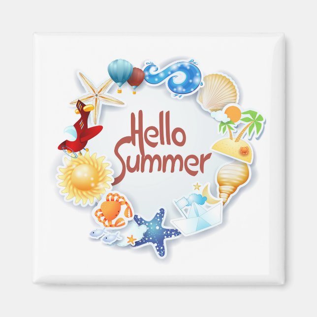 Hallo Sommer Magnet (Vorne)