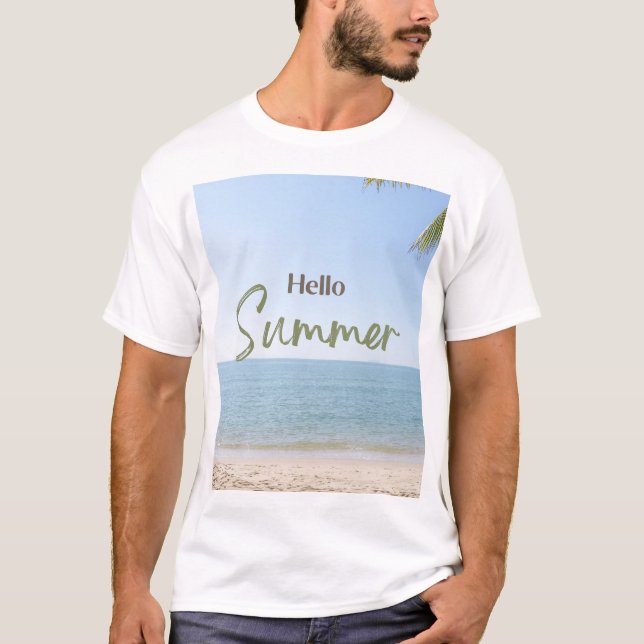 Hallo Sommer Männer T - Shirt (Vorderseite)