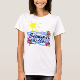 Hallo Sommer Meer und Sonne T-Shirt