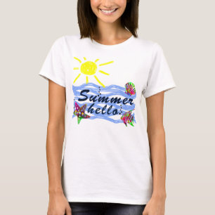 Hallo Sommer Meer und Sonne T-Shirt