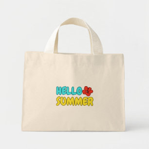 Hallo Sommer Mini-Tasche Mini Stoffbeutel