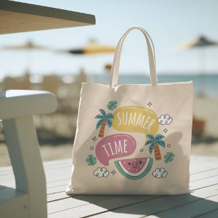 Hallo Sommer mit Flamingo Tropical Tote Tasche