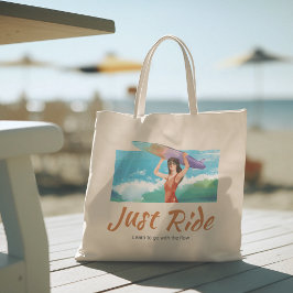 Hallo Sommer mit Typografie Tropical Tote Bag Tragetasche