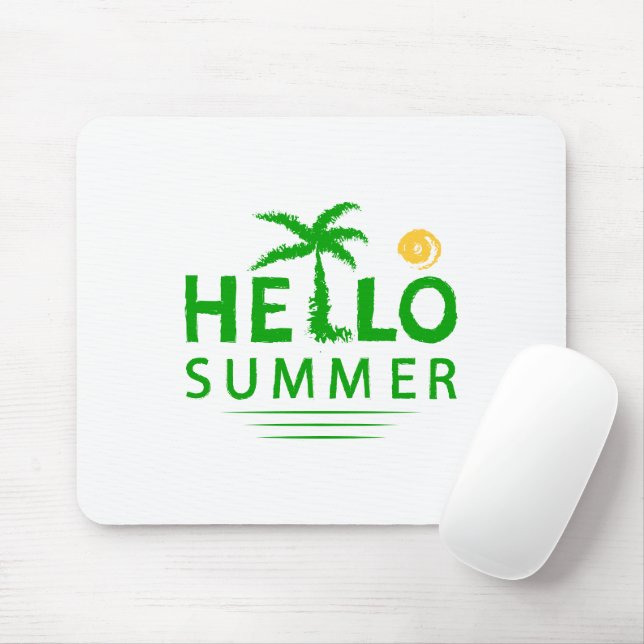 Hallo Sommer Mousepad (Mit Mouse)