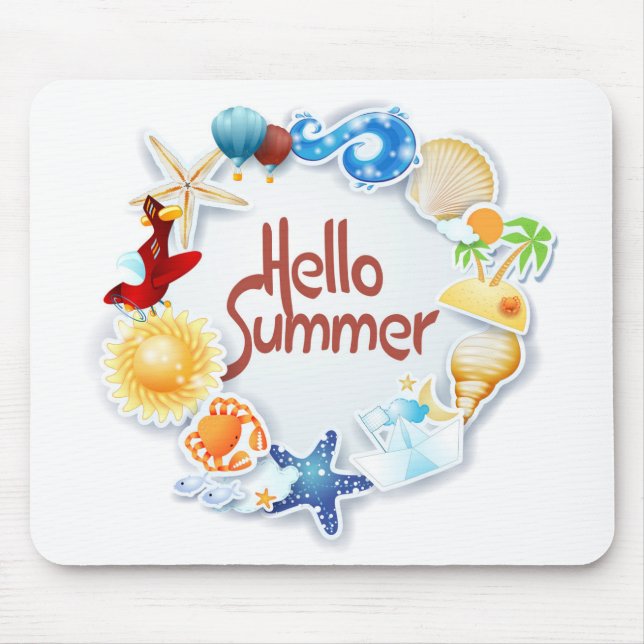 Hallo Sommer Mousepad (Vorne)
