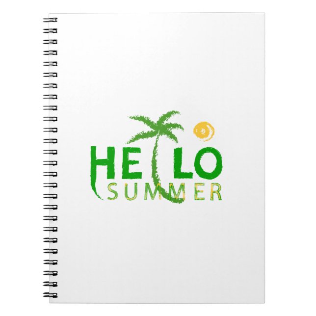 Hallo Sommer Notizblock (Vorderseite)