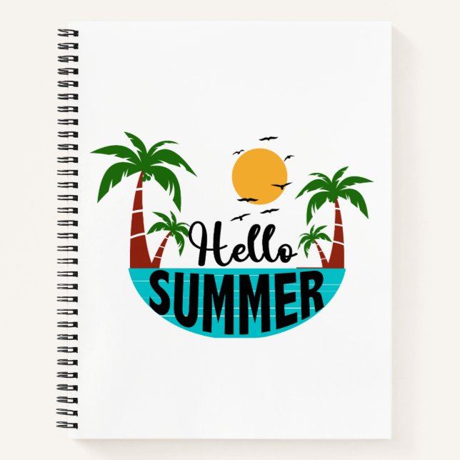 Hallo Sommer Notizbuch (Vorderseite)
