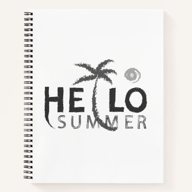 Hallo Sommer Notizbuch (Vorderseite)