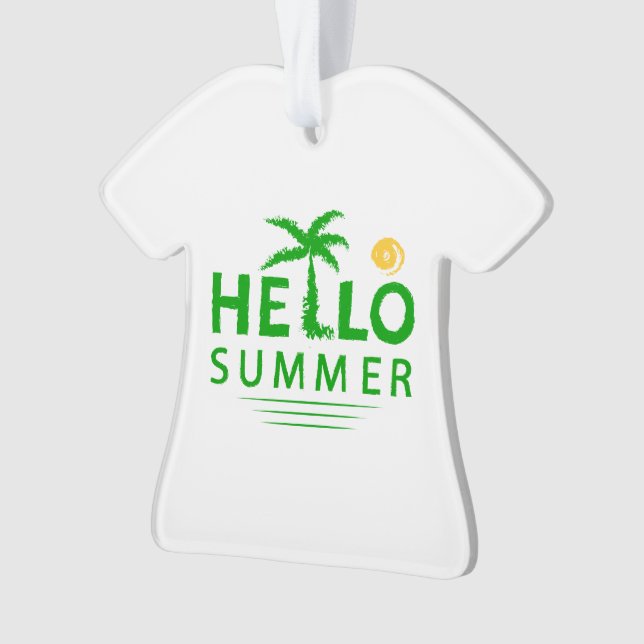 Hallo Sommer Ornament (Vorderseite)