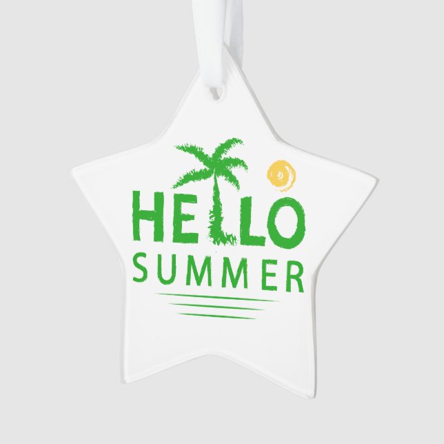 Hallo Sommer Ornament (Vorderseite)