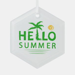 Hallo Sommer Ornament Aus Glas