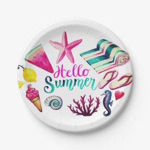 Hallo Sommer Pappteller