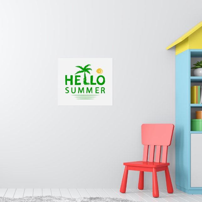 Hallo Sommer Poster (Kinderzimmer 1)