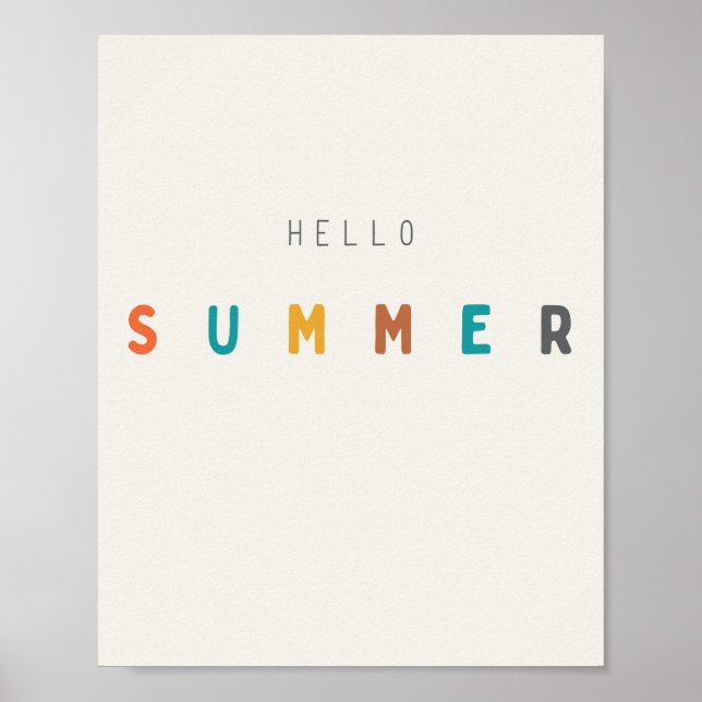 Hallo Sommer. Poster & Prints (Vorne)