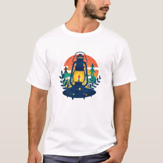 Hallo Sommer Retro Palmenbaum Sonnenuntergang Graf T-Shirt
