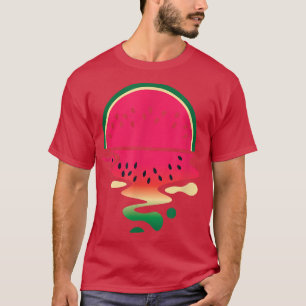 Hallo Sommer Rote Wassermelone Tropisches Obst Gem T-Shirt