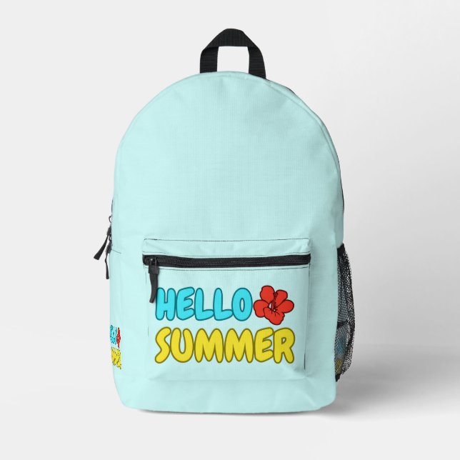 Hallo Sommer Rucksack (Vorderseite)