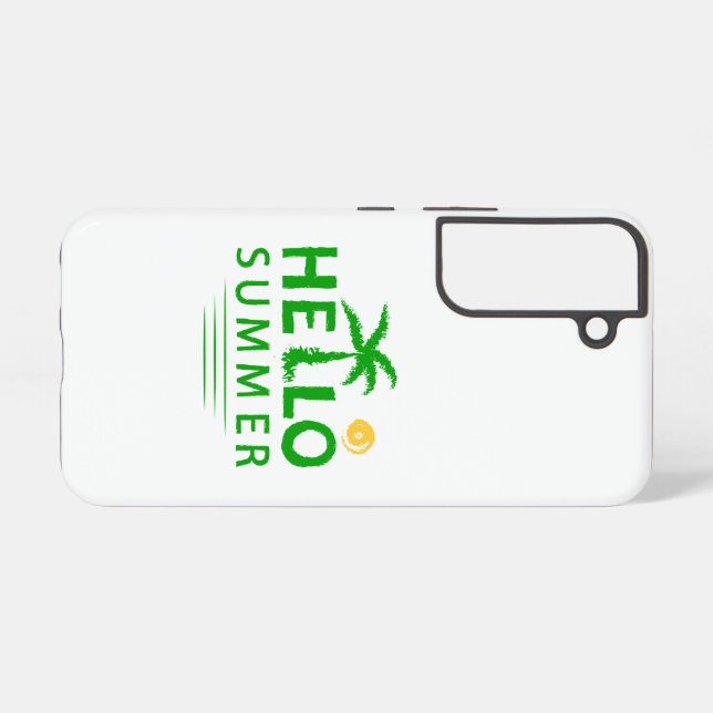 Hallo Sommer Samsung Galaxy Hülle (Rückseite (Horizontal))