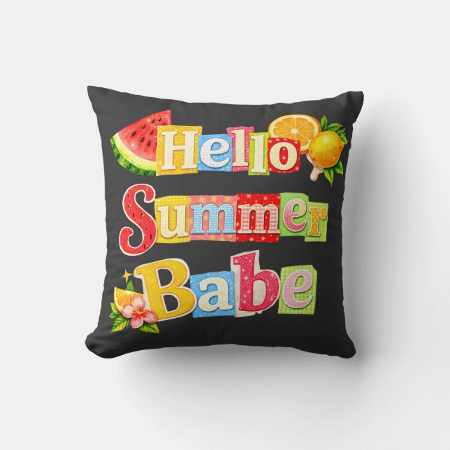 Hallo Sommer-Schatz Kissen (Vorderseite)