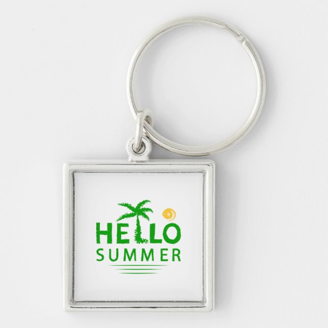 Hallo Sommer Schlüsselanhänger (Vorne)