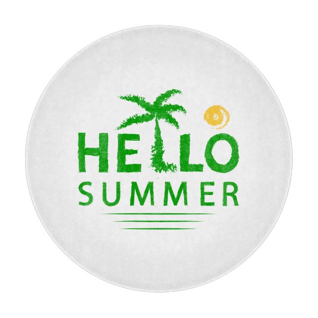 Hallo Sommer Schneidebrett (Vorderseite)