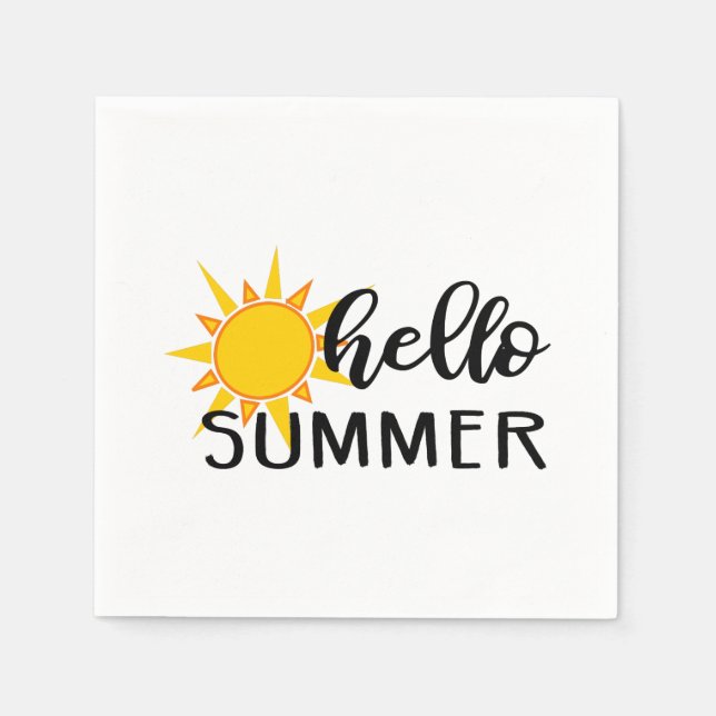 Hallo Sommer Serviette (Vorderseite)