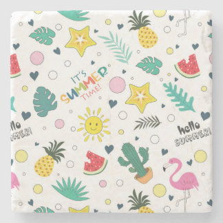 Hallo Sommer, Sommerzeit, Sommerspass Steinuntersetzer